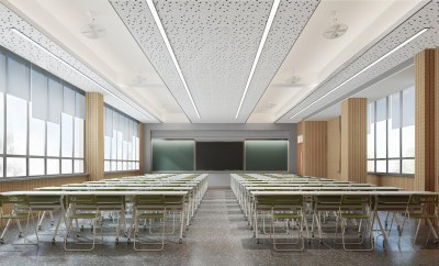 现代教室3D模型下载